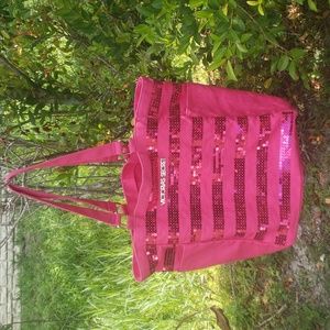 ❤VICTORIA'S SECRET Pink Glitter Tote
